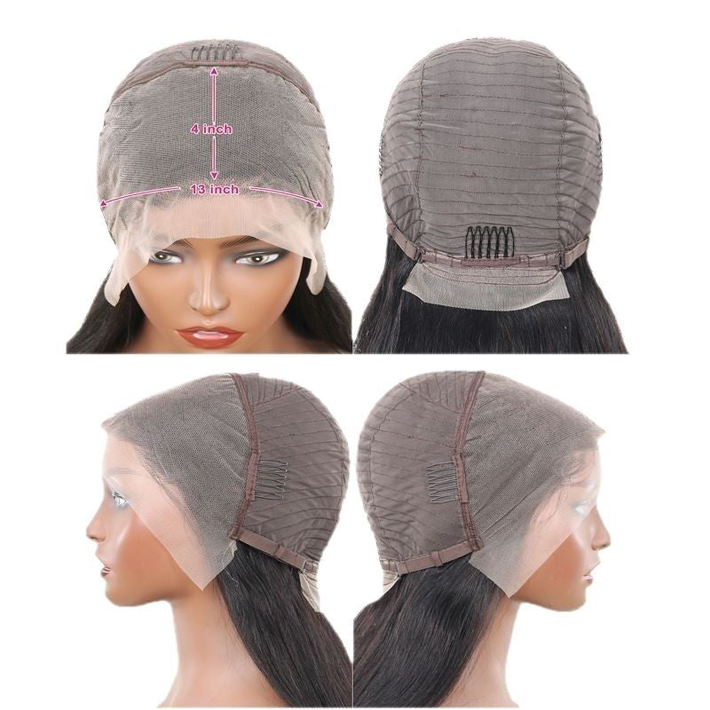 13x4 Straight Lace Front Human Hair Wig