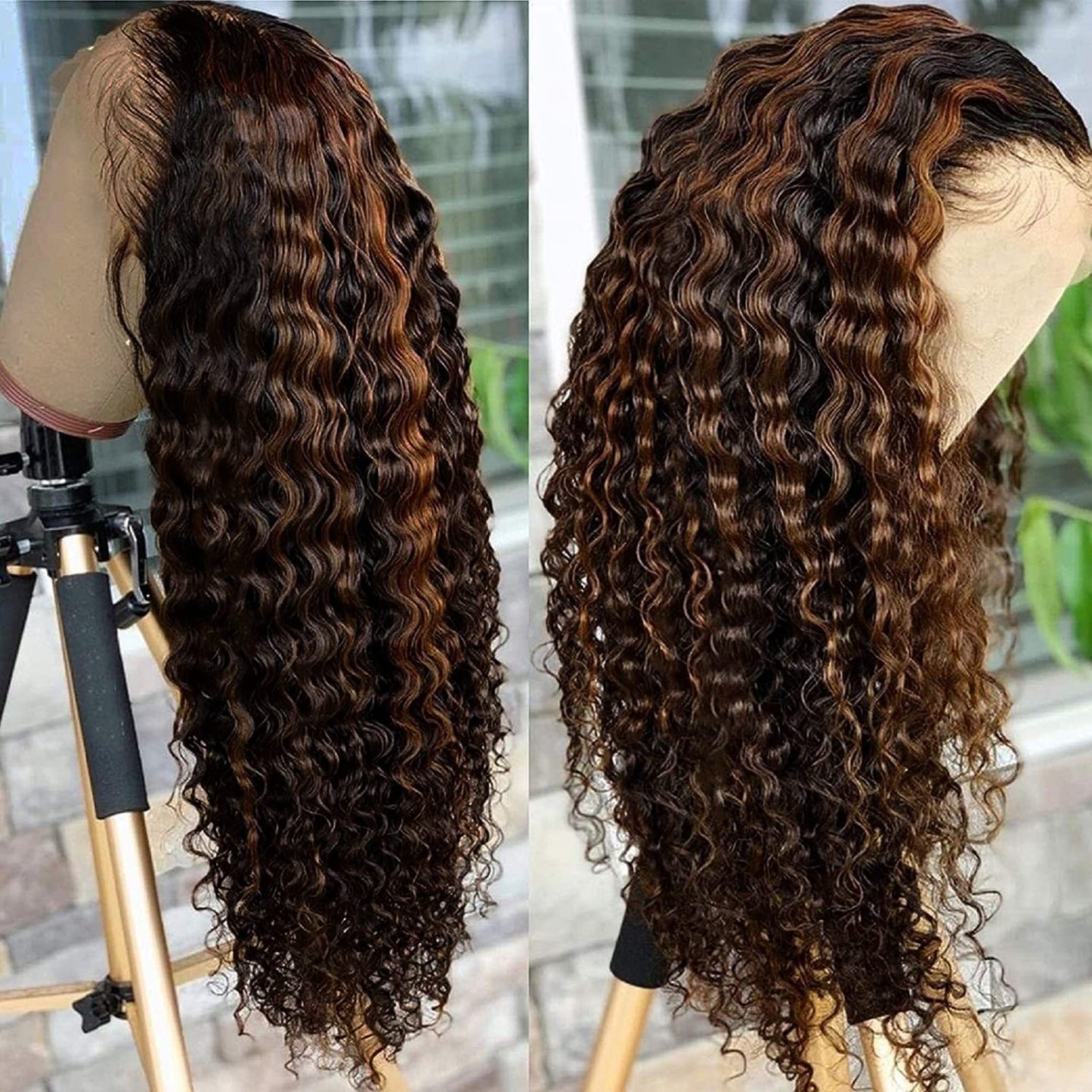 Front Lace Synthetic Curly Hair Wigs