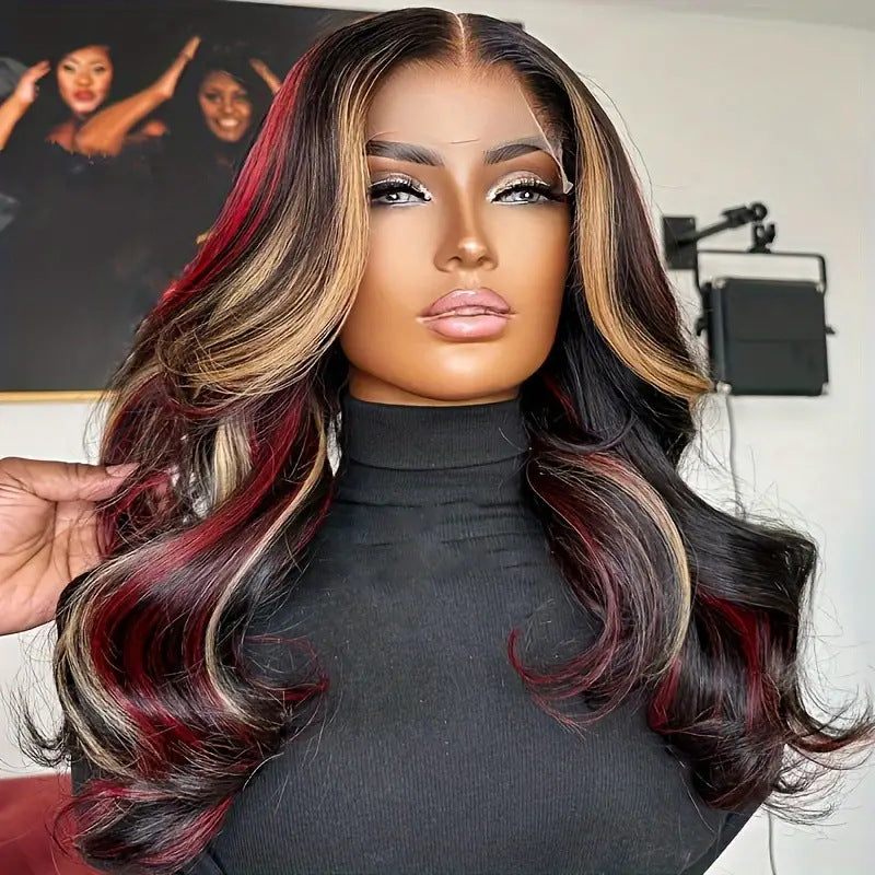 Highlight Ombre Lace Front Wavy Lace Wigs