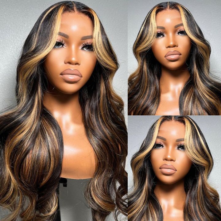 Highlight Ombre Lace Front Wavy Lace Wigs