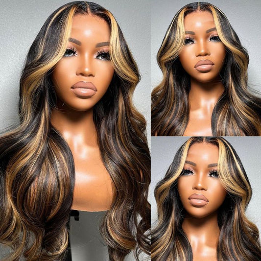 Highlight Ombre Lace Front Wavy Lace Wigs