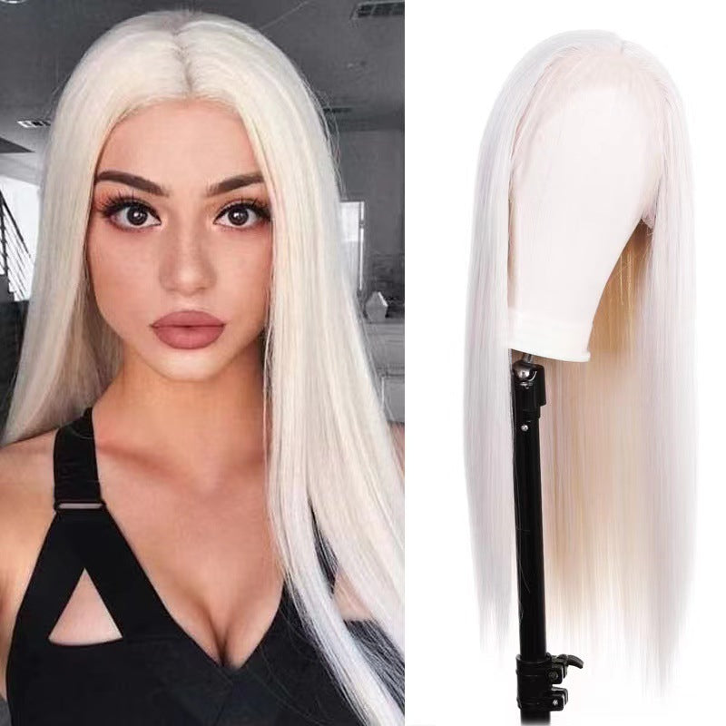 Front Lace Mid-length Straight Hair