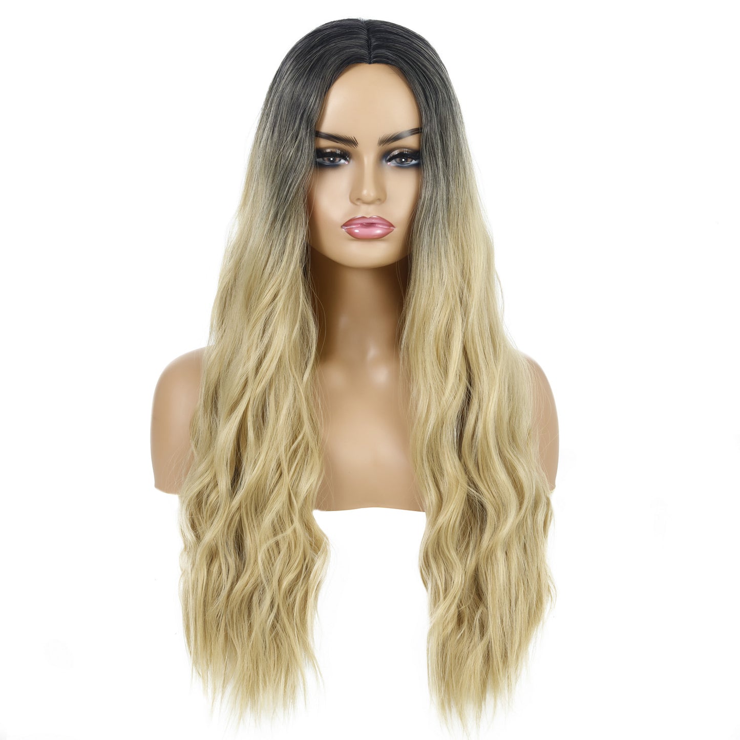 Wavy Curly Hair Wig Head