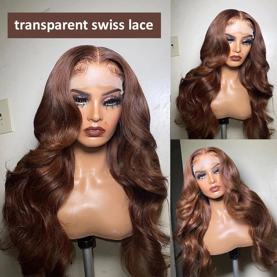 Front Lace Wavy Brown Lace Front Wigs