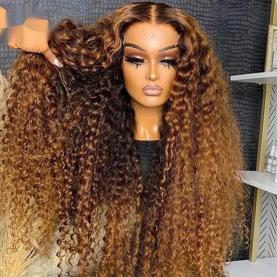 Curly Loose Deep Wave Lace Forehead Wig