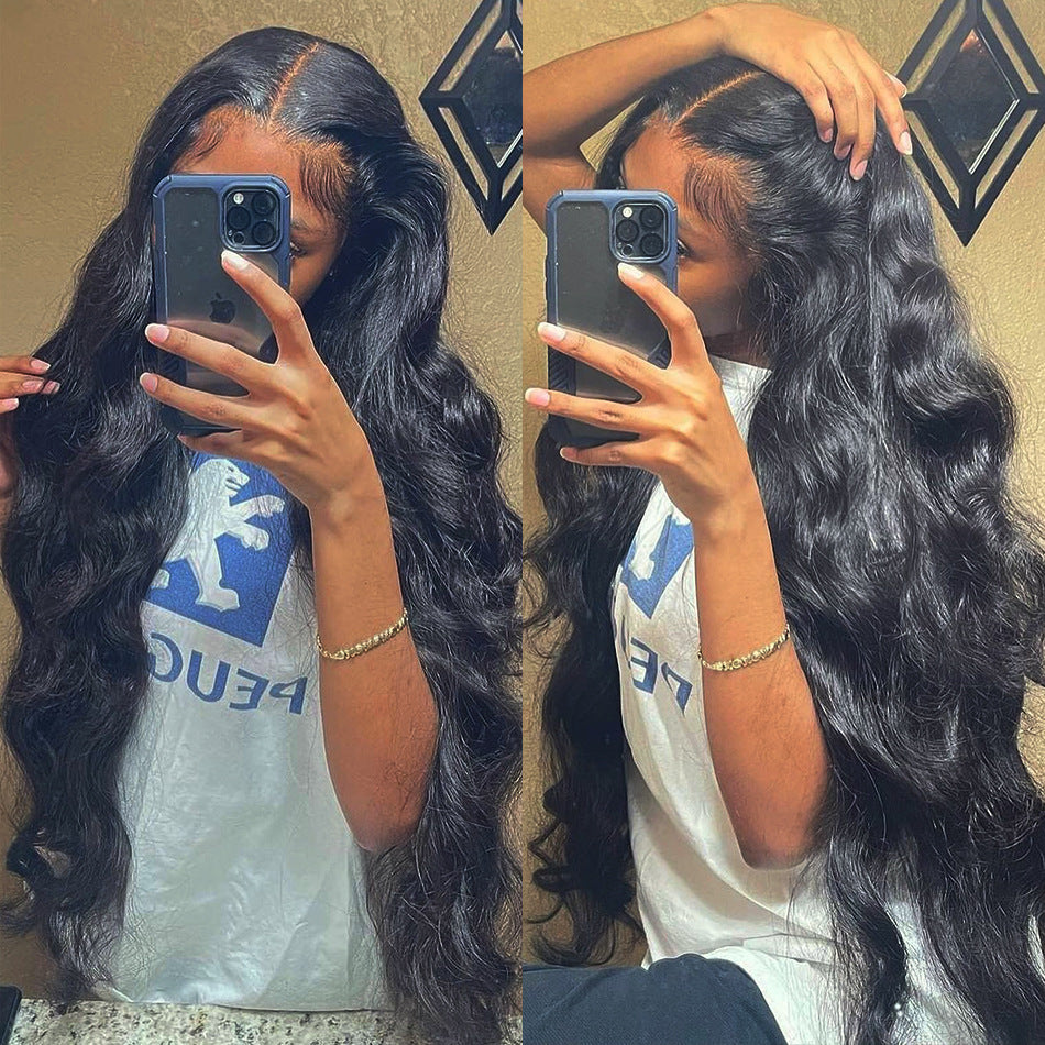 Brown Medium Long Curly Hair Big Wave