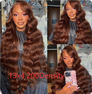 Front Lace Wavy Brown Lace Front Wigs