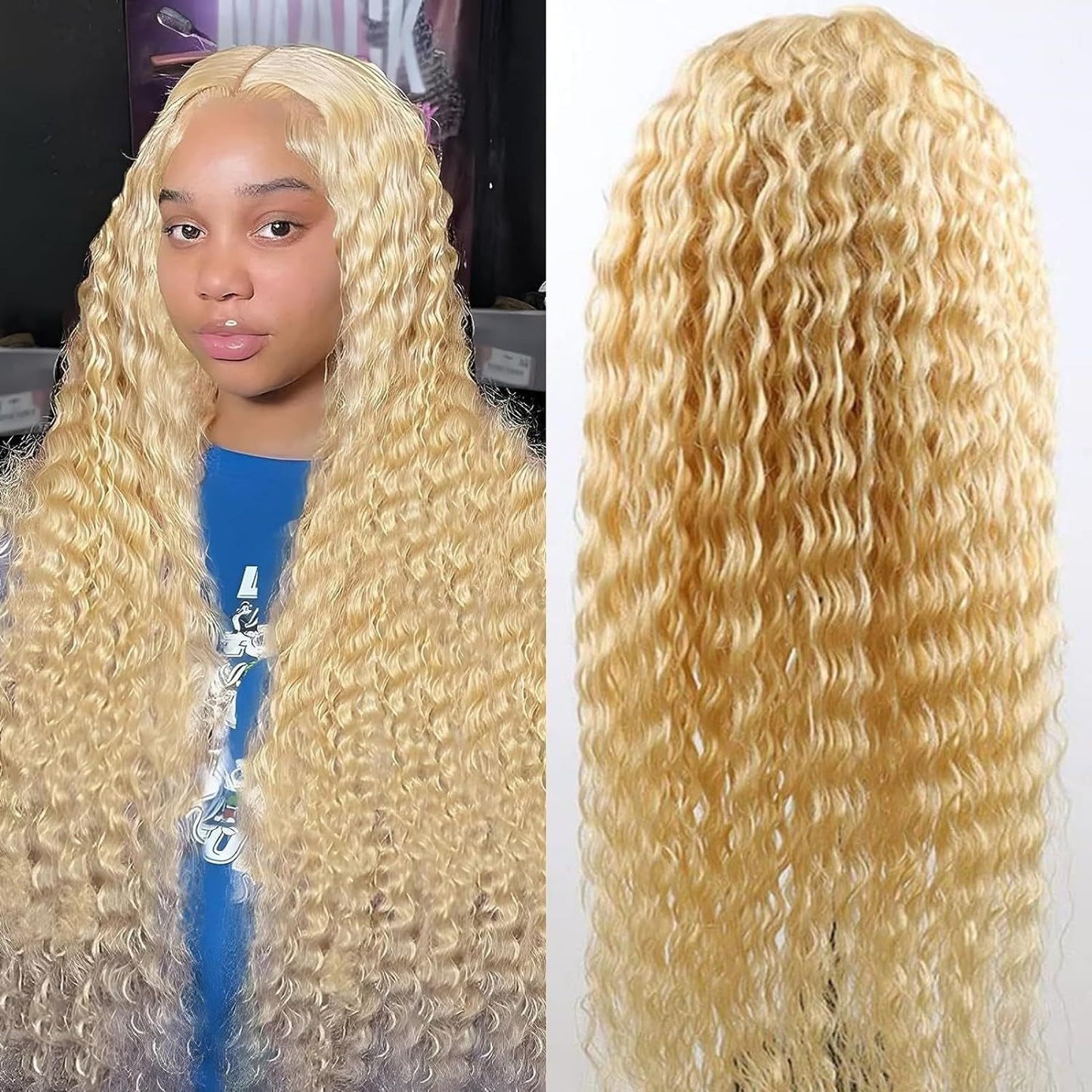 Front Lace Synthetic Human Hair Wigs