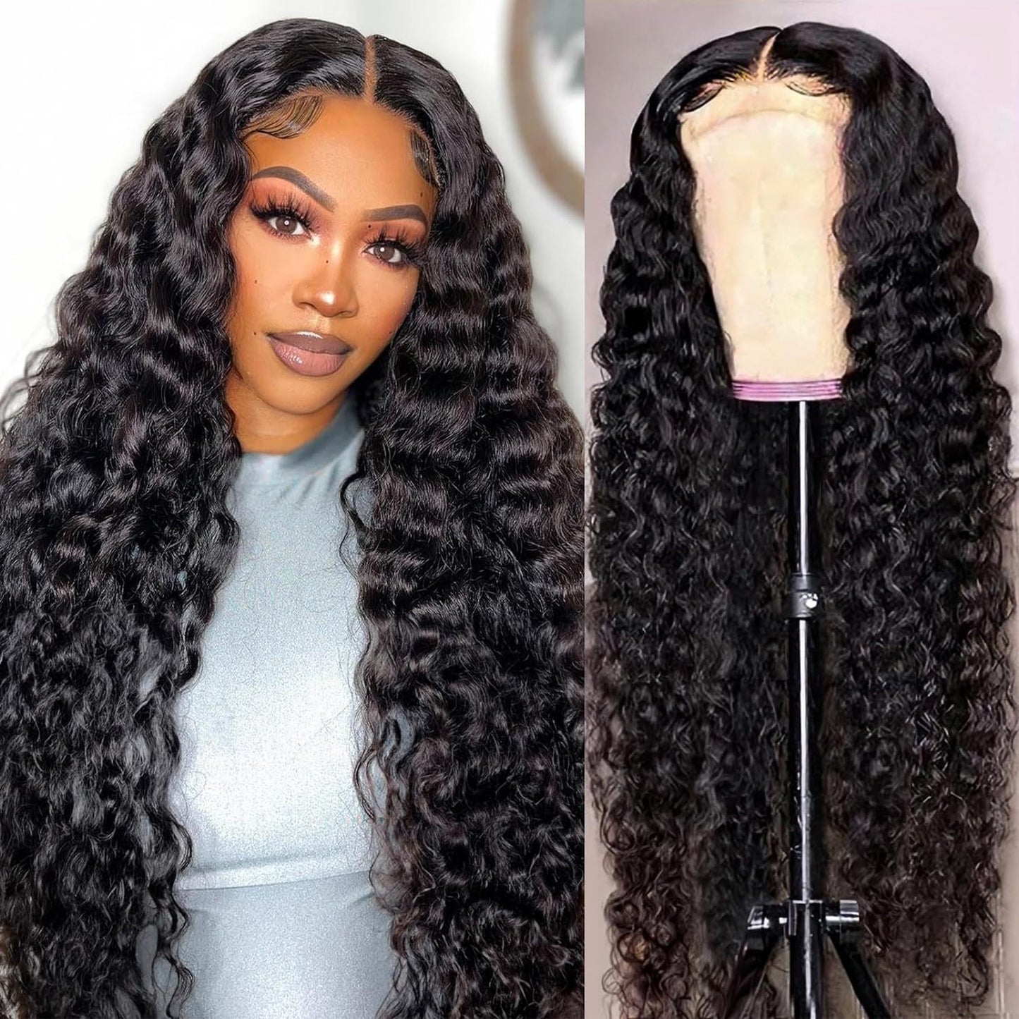 Deep Wave Human Wigs