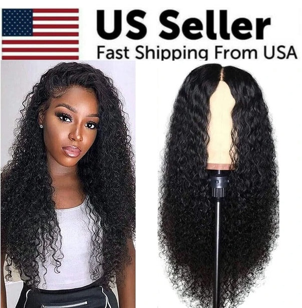 Brazilian Human Long Curly Lace Wavy Hair Wigs