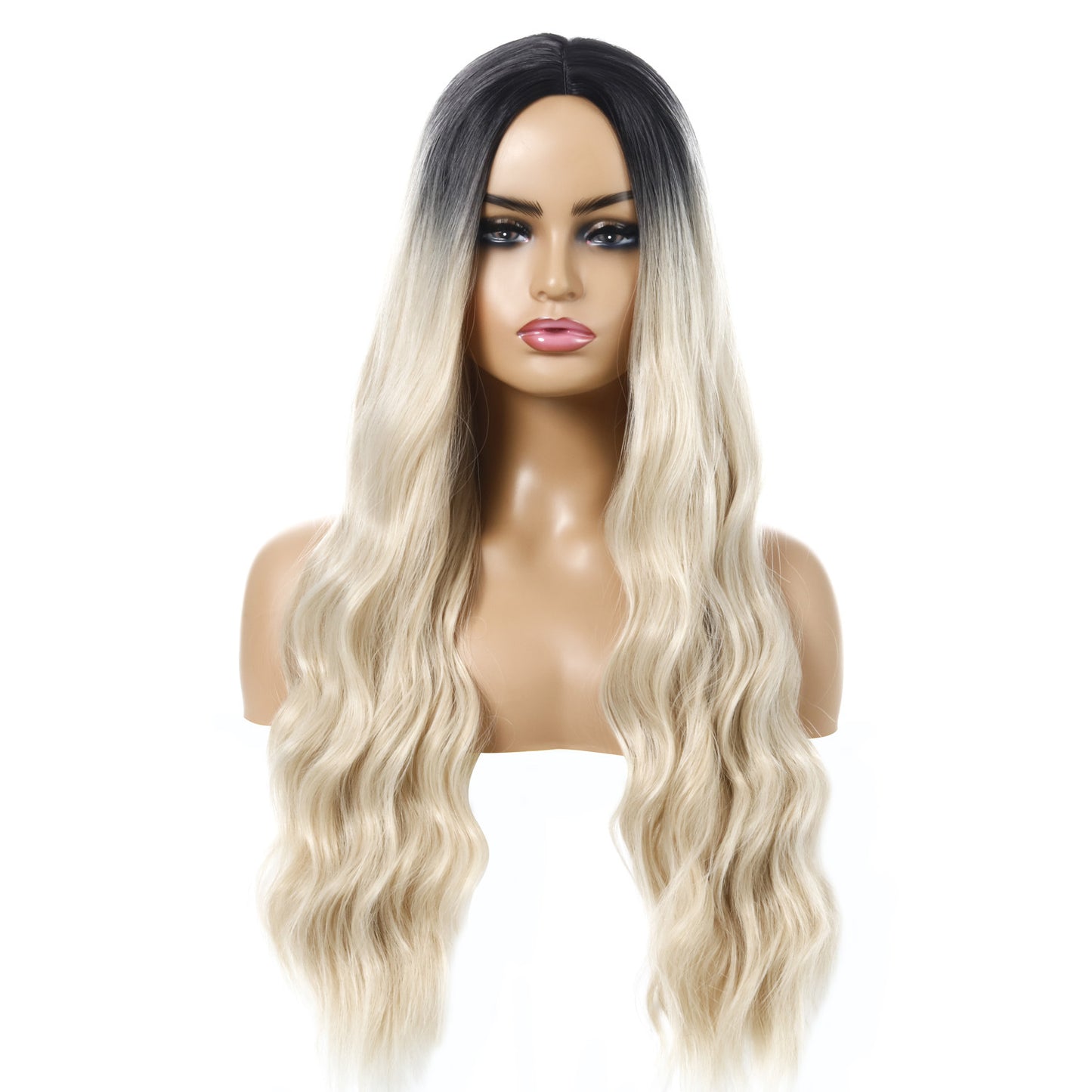 Wavy Curly Hair Wig Head