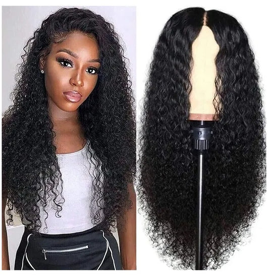 Brazilian Human Long Curly Lace Wavy Hair Wigs