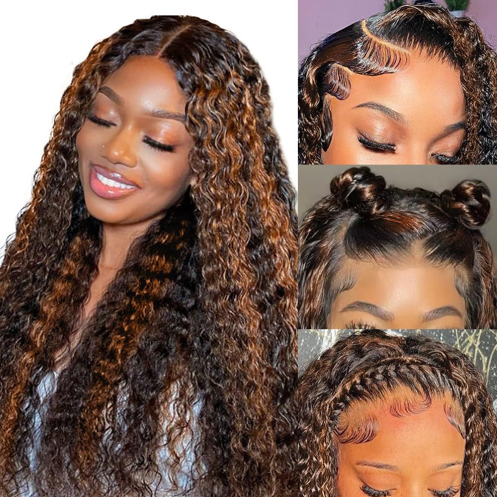 Front Lace Synthetic Curly Hair Wigs