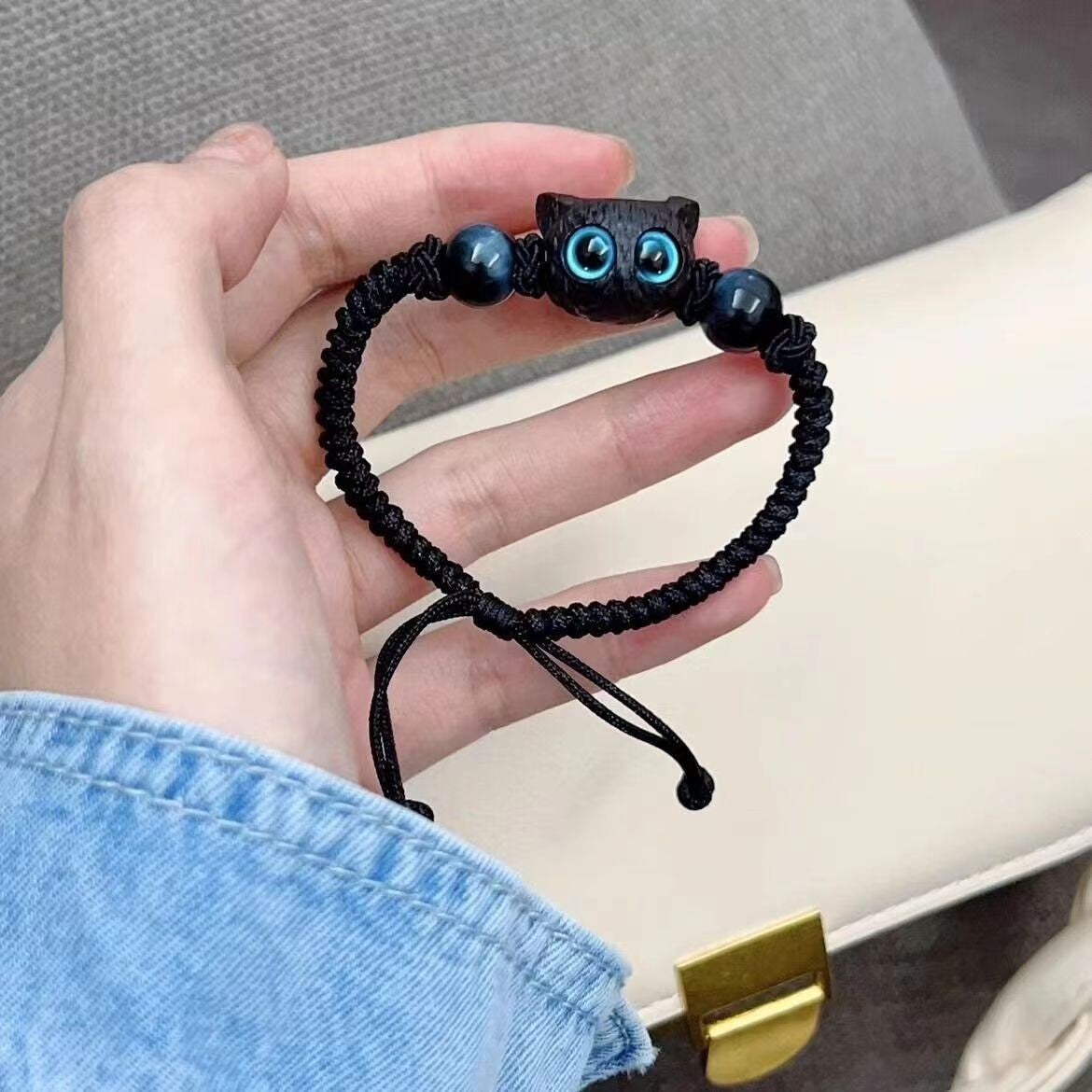 Special-interest Design Cat Beaded Bracelet For Women