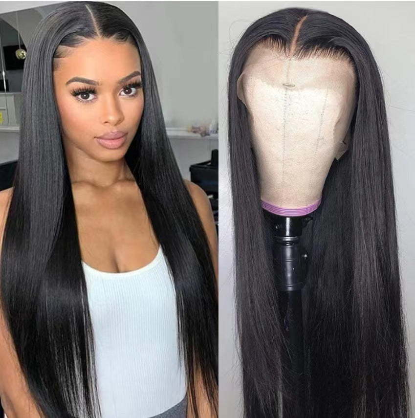 Front Lace Mid-length Straight Hair