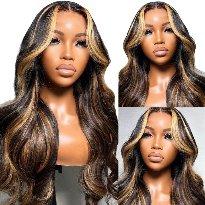 Highlight Ombre Lace Front Wavy Lace Wigs