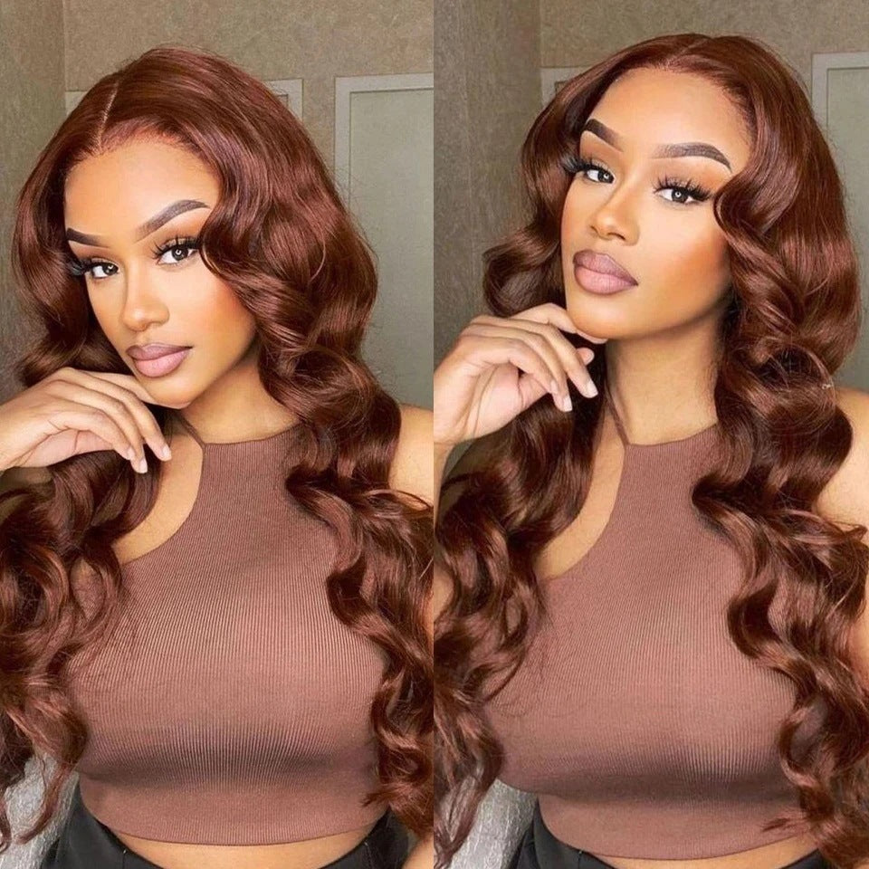 Front Lace Wavy Brown Lace Front Wigs