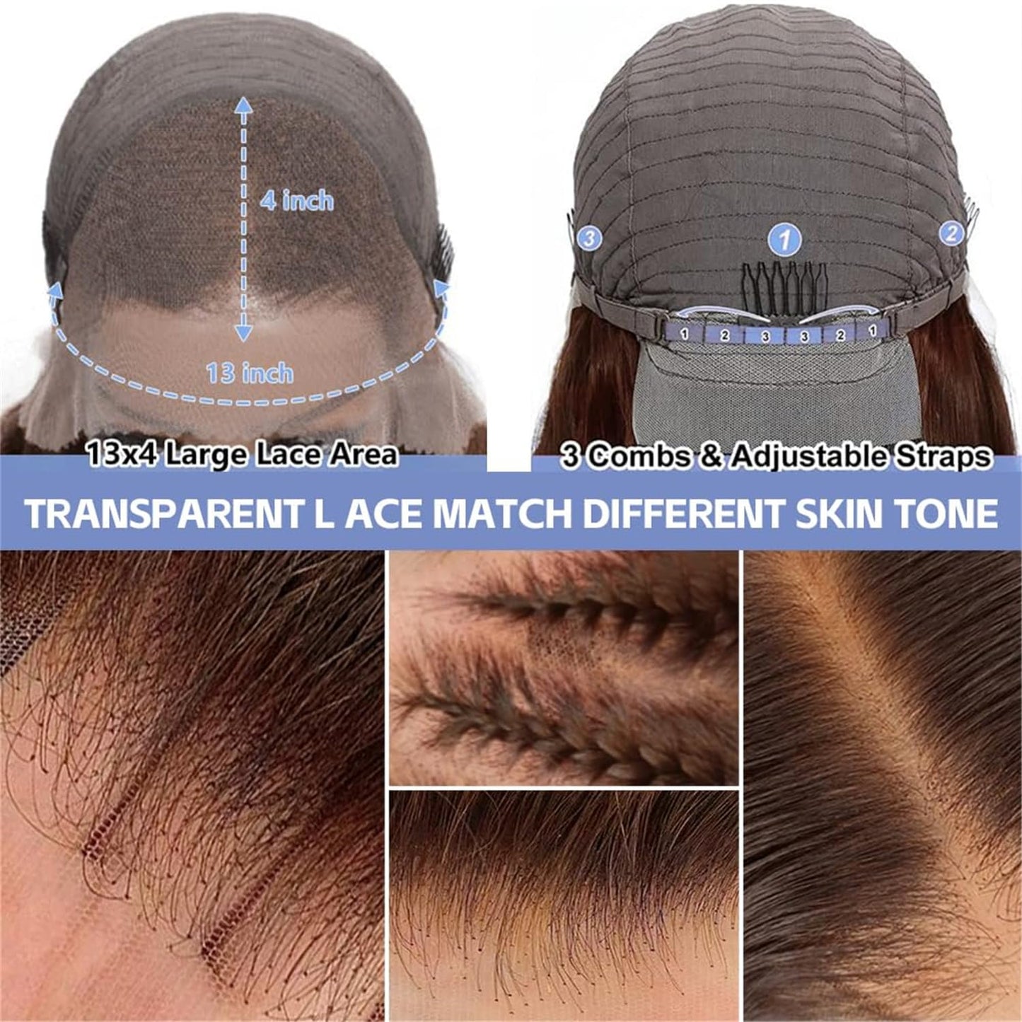 13x4 Lace Frontal Human Hair Wigs