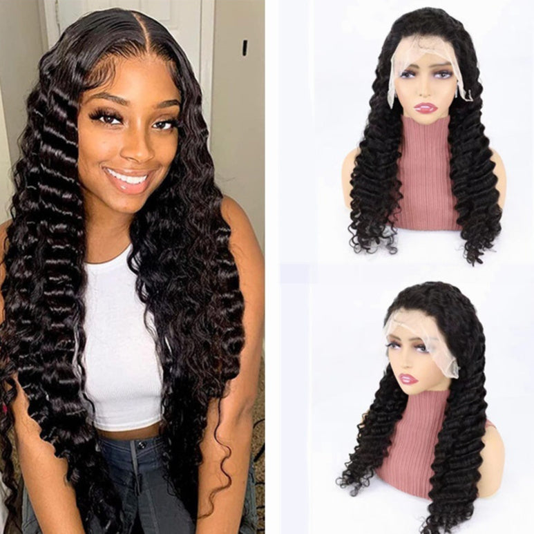 Simple Solid Color Half Lace Hair Wigs
