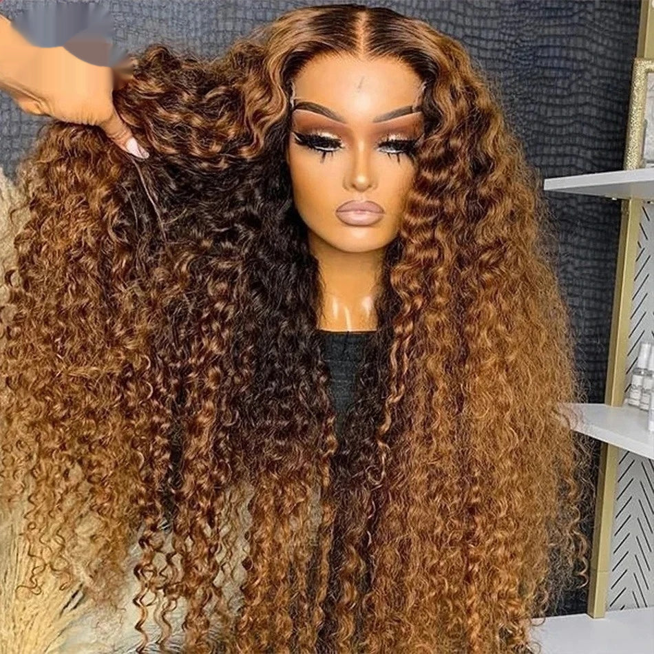 Curly Loose Deep Wave Lace Forehead Wig