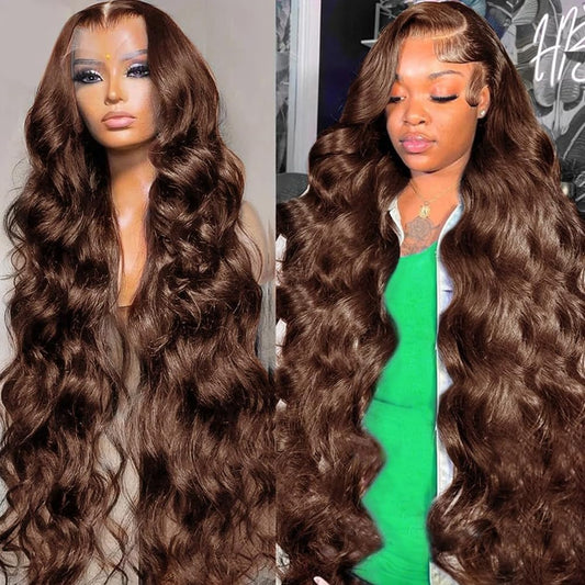 Chocolate Brown Lace Front Wigs