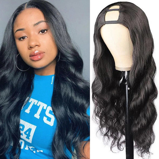 Big Wave Mid-seam Human Hair Wigs